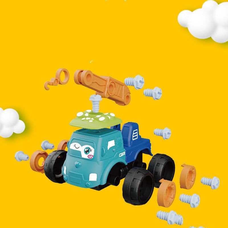 image-Children's Toy Plastic Detachable Construction Truck Boy Mixing Earth Truck Puzzle Detachable
