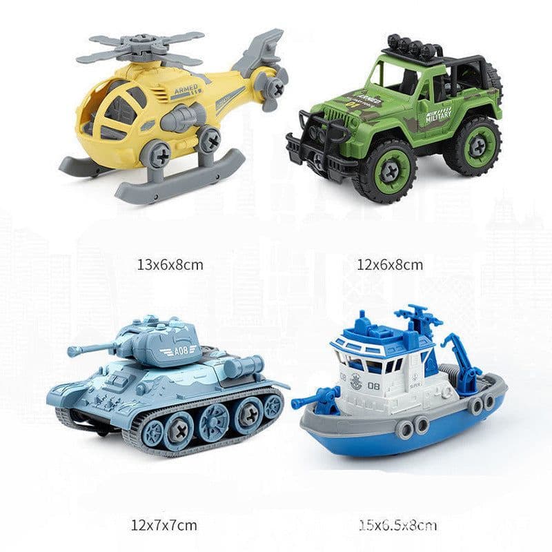 image-Children's Toy Plastic Detachable Construction Truck Boy Mixing Earth Truck Puzzle Detachable