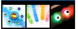 image-Luminous LED Light Fidget Spinner Hand Top Spinners Glow In Dark Light EDC Figet Spiner Finger Stress Relief Toys Kid's Bracelet