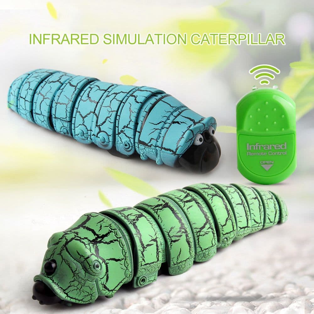 image-Infrared Remote Control Insect Worm Simulation RC Animal Toys Trick Novelty Jokes Prank For Kids RC Toys