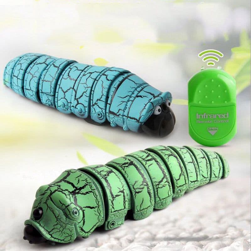 image-Infrared Remote Control Insect Worm Simulation RC Animal Toys Trick Novelty Jokes Prank For Kids RC Toys