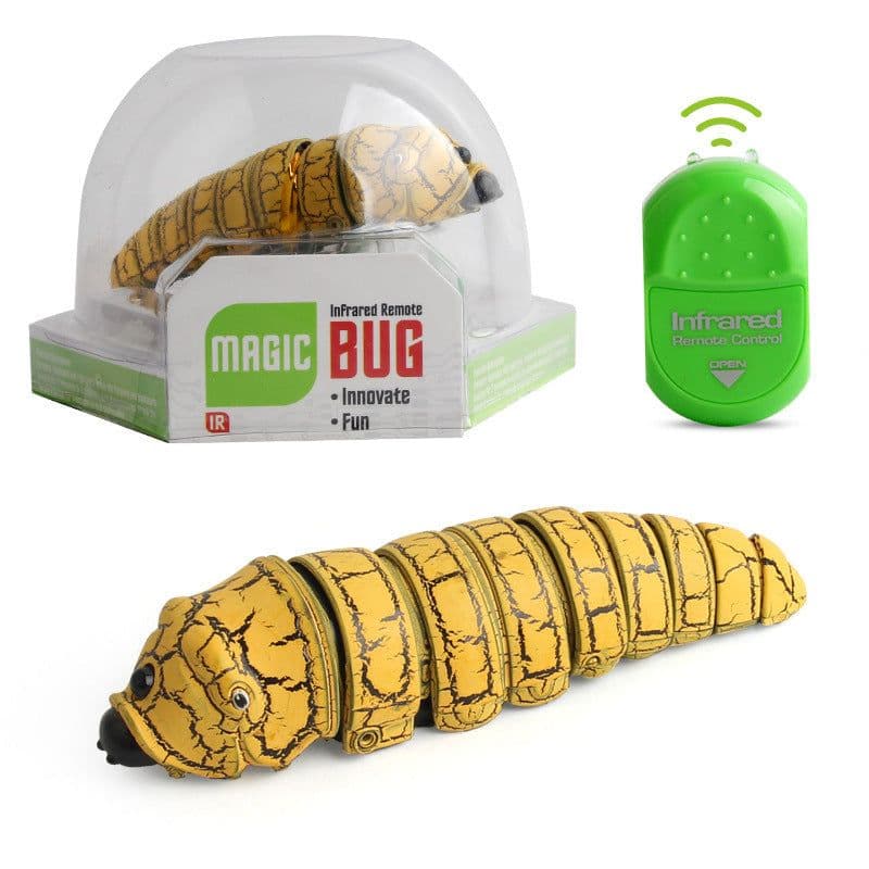 image-Infrared Remote Control Insect Worm Simulation RC Animal Toys Trick Novelty Jokes Prank For Kids RC Toys
