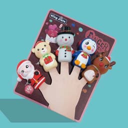 image-Soft Rubber Hand Puppet Toy Puzzle Halloween Doll Finger Doll Preschool Education Doll Baby Soothing Toy Halloween Children Gift