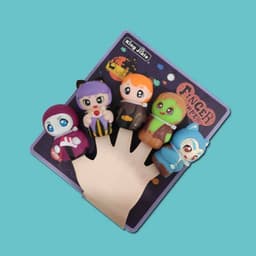 image-Soft Rubber Hand Puppet Toy Puzzle Halloween Doll Finger Doll Preschool Education Doll Baby Soothing Toy Halloween Children Gift