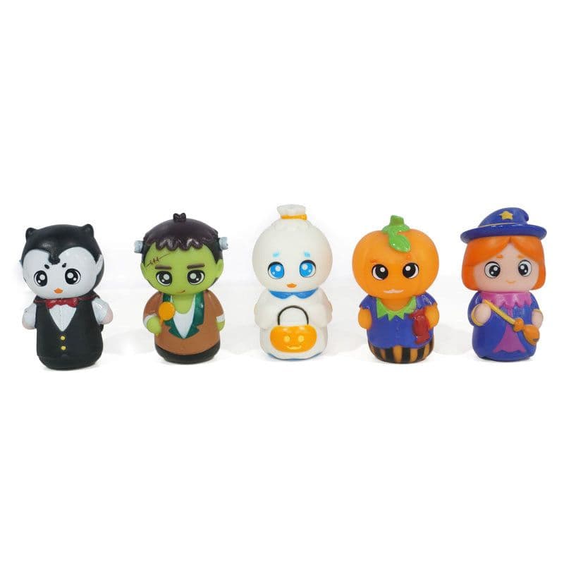 image-Soft Rubber Hand Puppet Toy Puzzle Halloween Doll Finger Doll Preschool Education Doll Baby Soothing Toy Halloween Children Gift