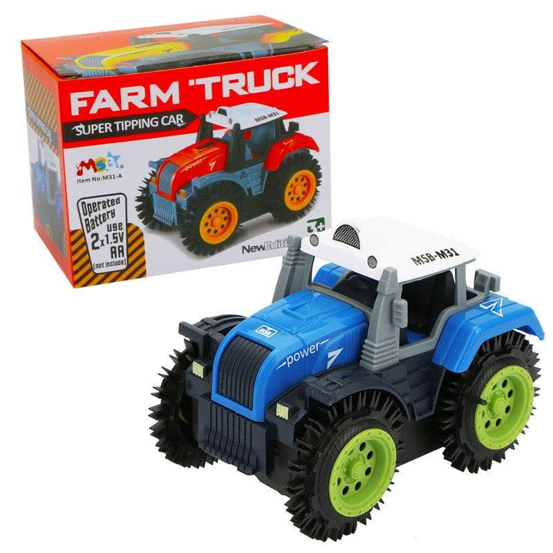 image-Cartoon Puzzle Children Flipping Toy Car