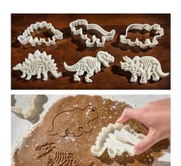 image-Dinosaur Biscuit Mould Sugar Craft Embossing Mold 3D Dessert Baking Mold Fondant Decoration Tool