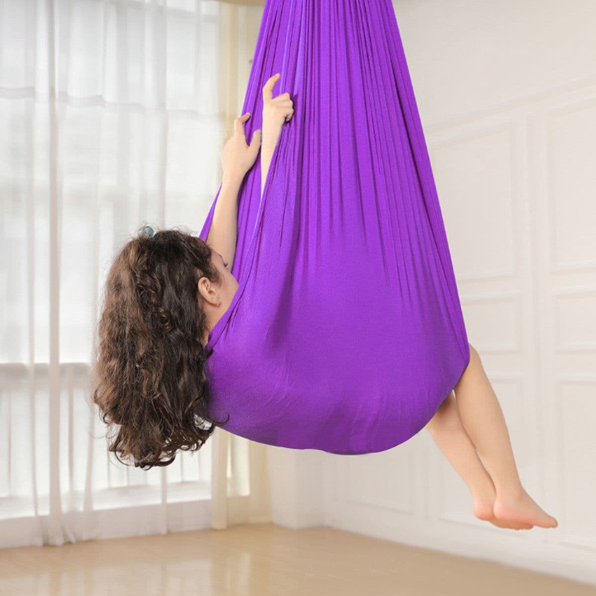 image-Elastic Children's Baby Hammock Indoor And Outdoor Swing Cure Hammock