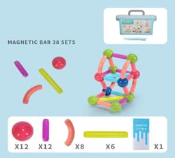image-Children's Educational Toys New 3D Ever-changing Magnetic Rod