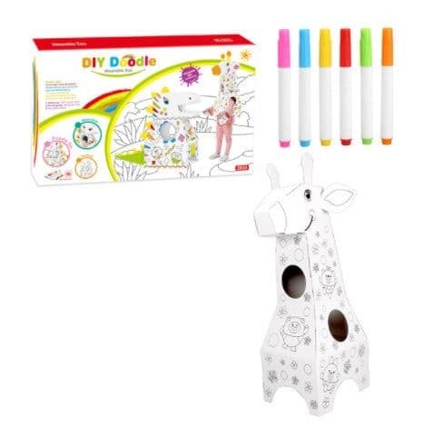 image-Handmade Doodle Model Children's Cardboard Toys