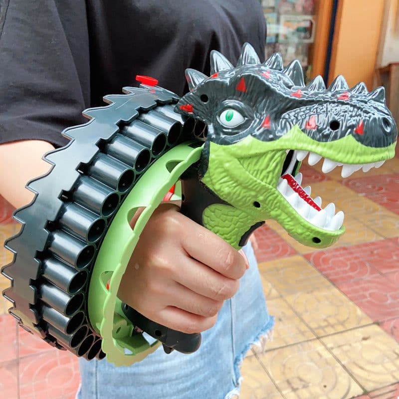 image-Rechargeable Children's Toy Gun Rotating Wheel Sucker