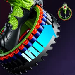 image-Rechargeable Children's Toy Gun Rotating Wheel Sucker
