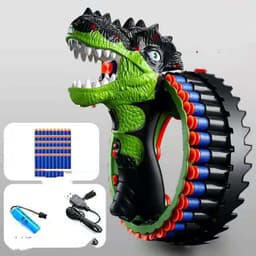 image-Rechargeable Children's Toy Gun Rotating Wheel Sucker