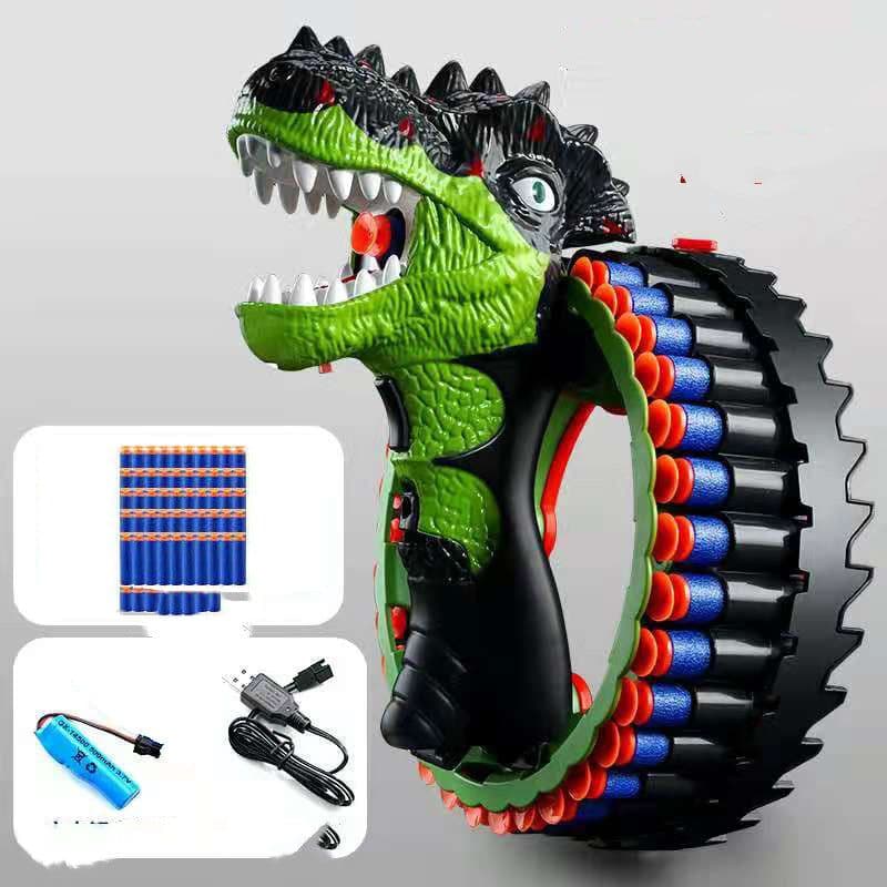 image-Rechargeable Children's Toy Gun Rotating Wheel Sucker