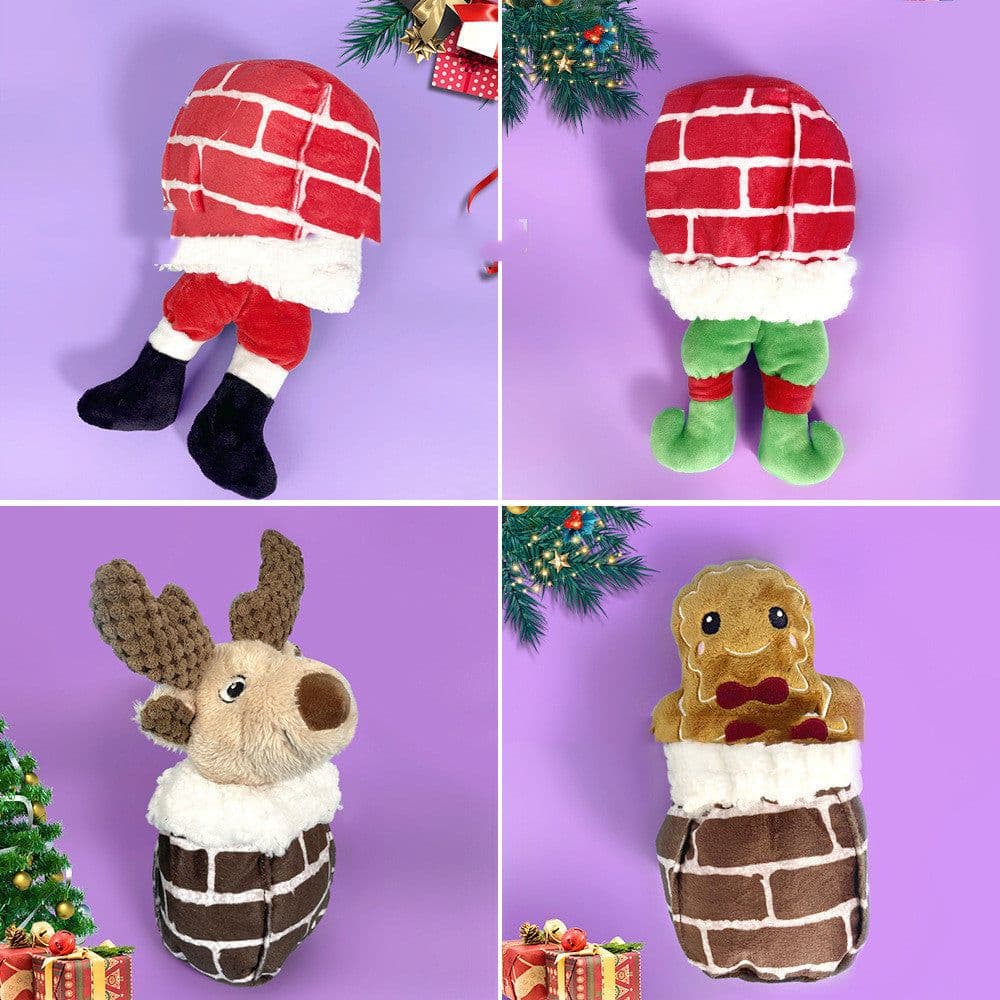 image-New Pet Christmas Plush Patchwork Toy