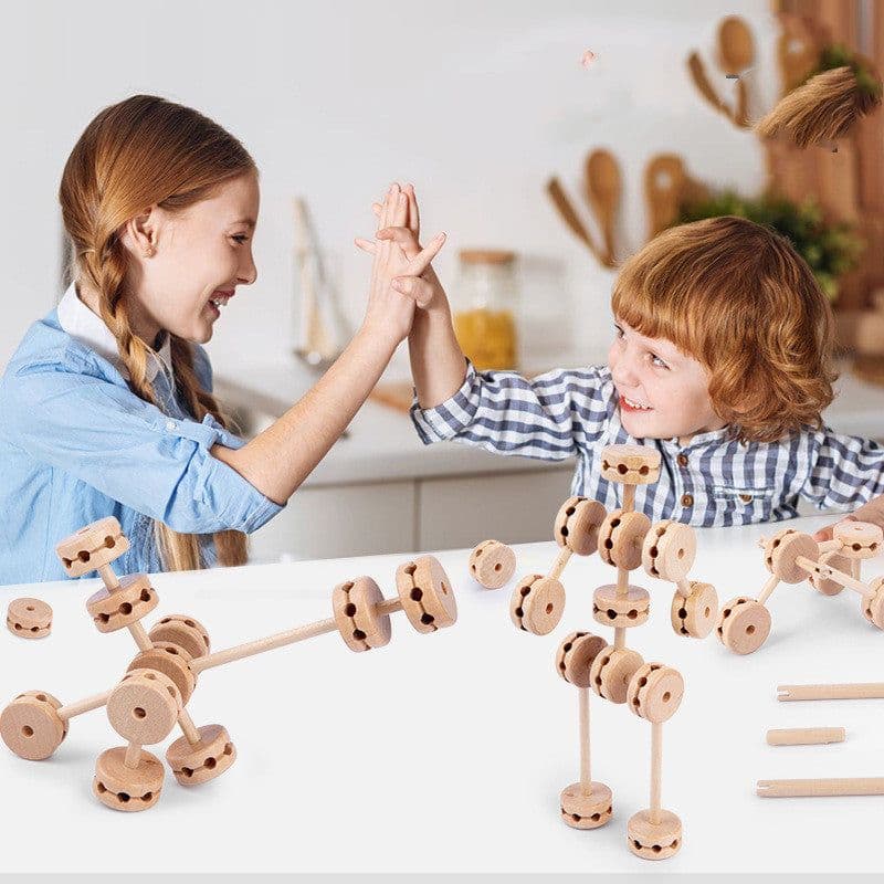 image-Diy Beads Tent Castle Blocks Children's Educational Building Block Toys