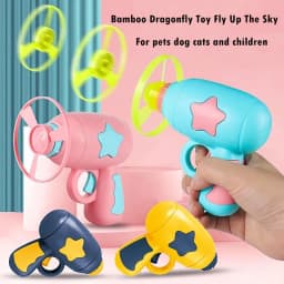 image-Pet Toy Dog Cat LED Light Toy Luminous Children's Party Toy Bamboo Dragonfly Toy Training Toy Pet Throw Launcher