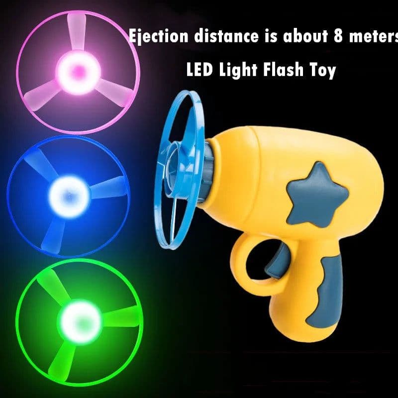 image-Pet Toy Dog Cat LED Light Toy Luminous Children's Party Toy Bamboo Dragonfly Toy Training Toy Pet Throw Launcher
