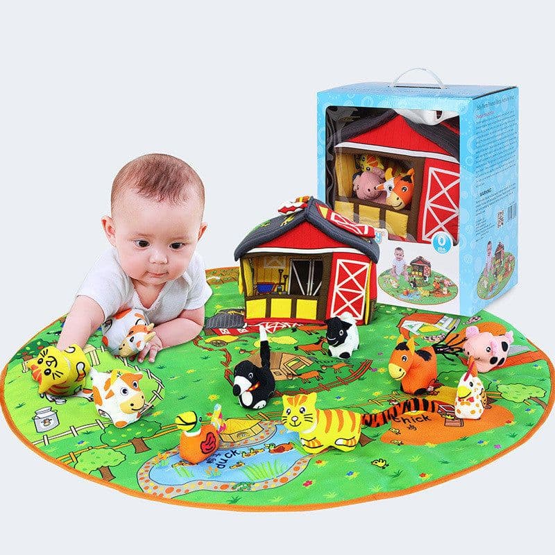 image-Baby Baby Play Blanket Early Education Animal Toys