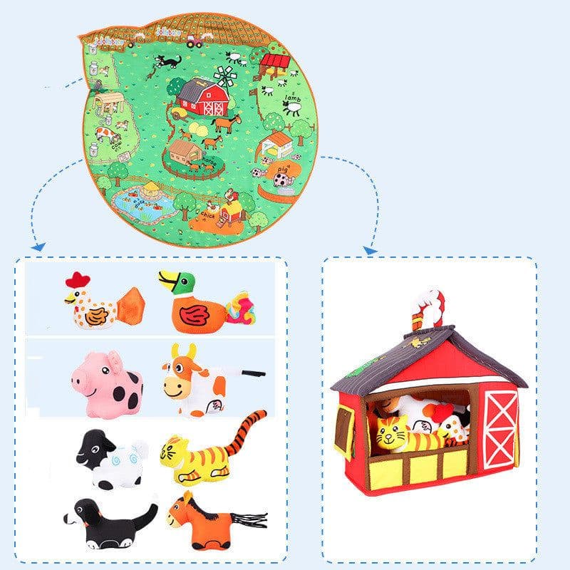 image-Baby Baby Play Blanket Early Education Animal Toys