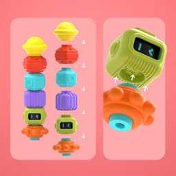 image-Color Box Sasale Baby Early Childhood Education Shape Jenga