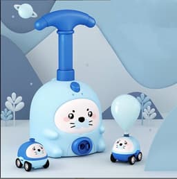 image-Balloon Car Toys For Babies 2 To 4 6 Years Kids Educational Air Power Balloon Car Launch Tower Montessori Toy For Children Gift