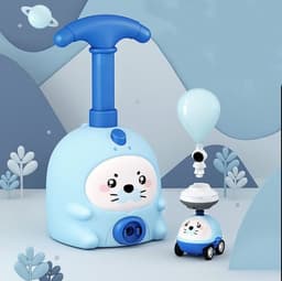 image-Balloon Car Toys For Babies 2 To 4 6 Years Kids Educational Air Power Balloon Car Launch Tower Montessori Toy For Children Gift