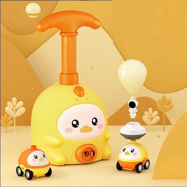 image-Balloon Car Toys For Babies 2 To 4 6 Years Kids Educational Air Power Balloon Car Launch Tower Montessori Toy For Children Gift