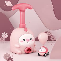 image-Balloon Car Toys For Babies 2 To 4 6 Years Kids Educational Air Power Balloon Car Launch Tower Montessori Toy For Children Gift
