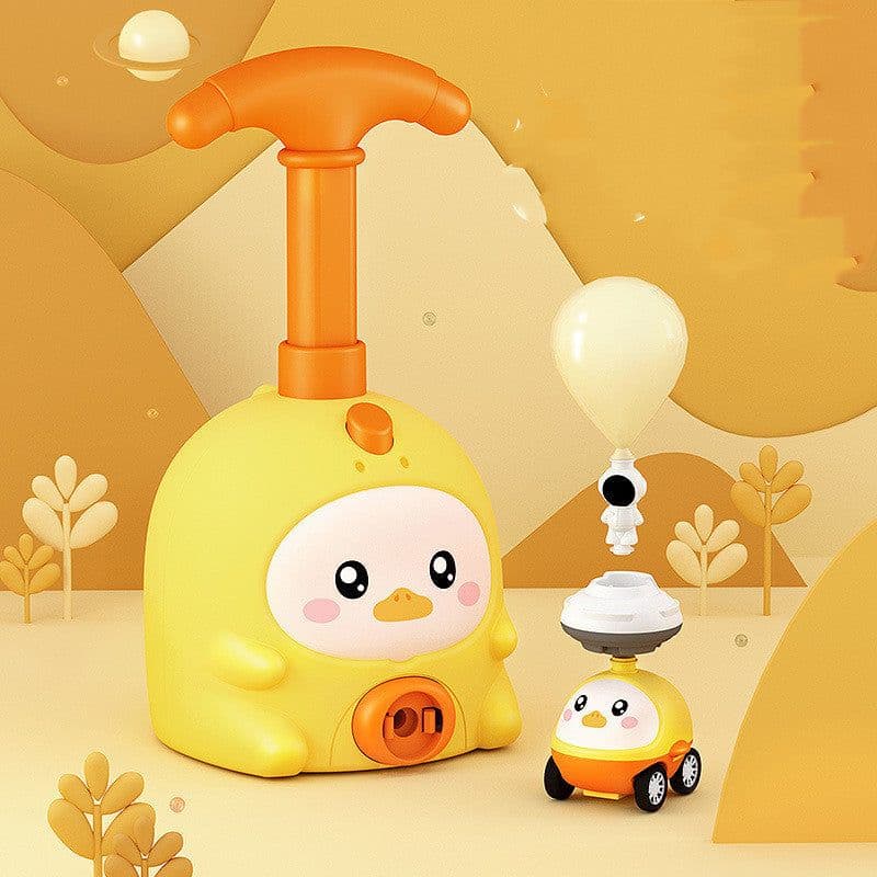 image-Balloon Car Toys For Babies 2 To 4 6 Years Kids Educational Air Power Balloon Car Launch Tower Montessori Toy For Children Gift