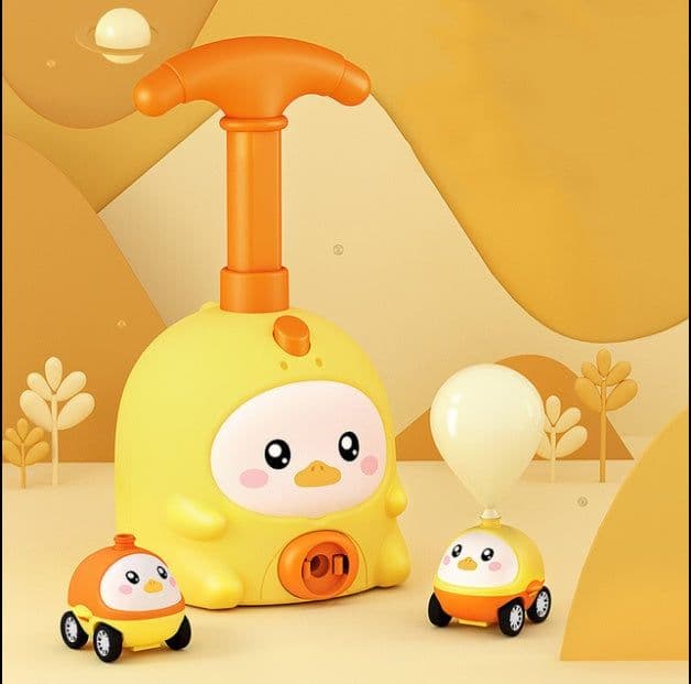 image-Balloon Car Toys For Babies 2 To 4 6 Years Kids Educational Air Power Balloon Car Launch Tower Montessori Toy For Children Gift