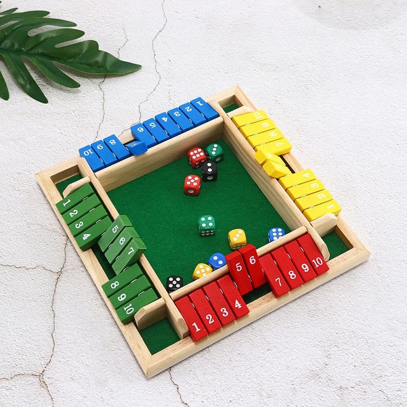 image-Four-sided Flip Card Game Digital Game Toy