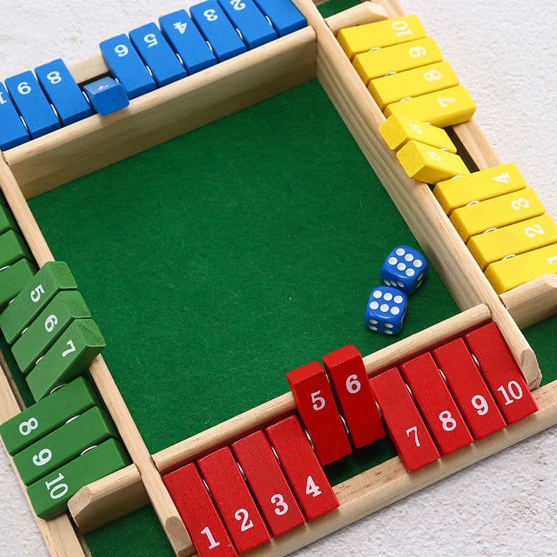image-Four-sided Flip Card Game Digital Game Toy
