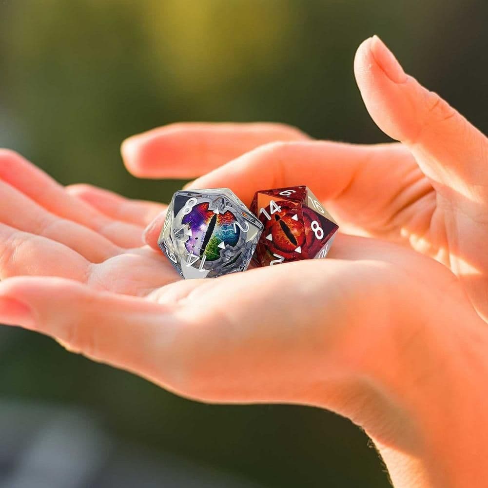 image-Eye Crystal Symphony Polygonal Dice Set Toy