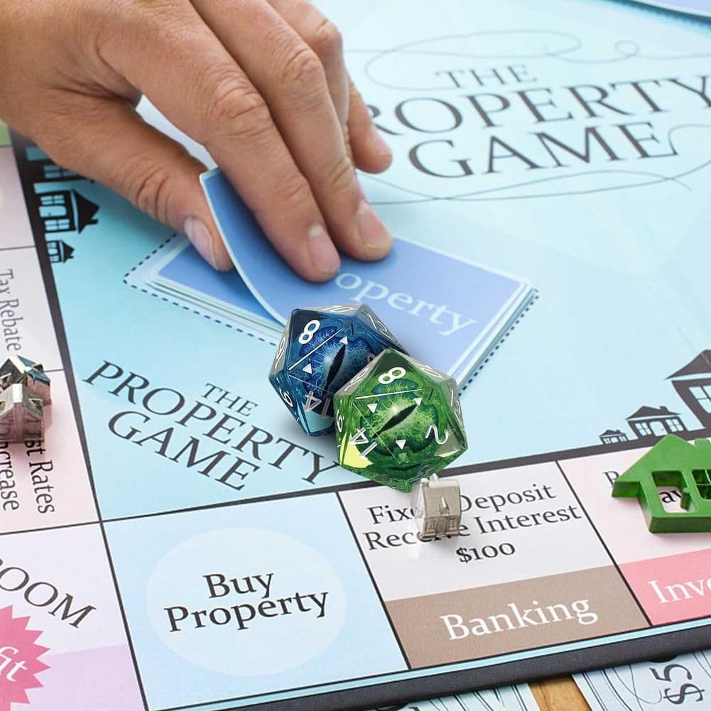 image-Eye Crystal Symphony Polygonal Dice Set Toy