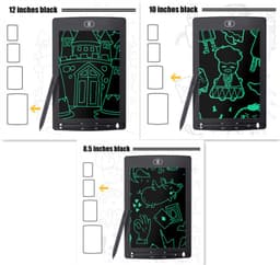 image-12-inch Split Screen LCD Handwriting One Key To Clear Children's Drawing Board