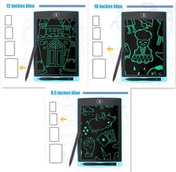 image-12-inch Split Screen LCD Handwriting One Key To Clear Children's Drawing Board