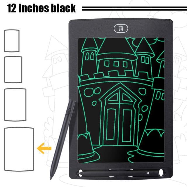 image-12-inch Split Screen LCD Handwriting One Key To Clear Children's Drawing Board