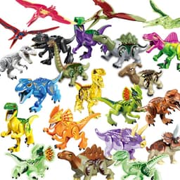 image-Jurassic Dinosaur Building Blocks Assembled Educational Toys