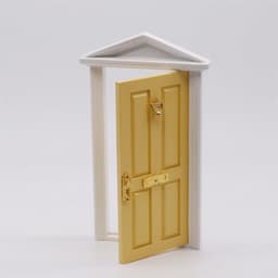 image-Mini Doll House Accessories DOLLHOUSE Furniture Door