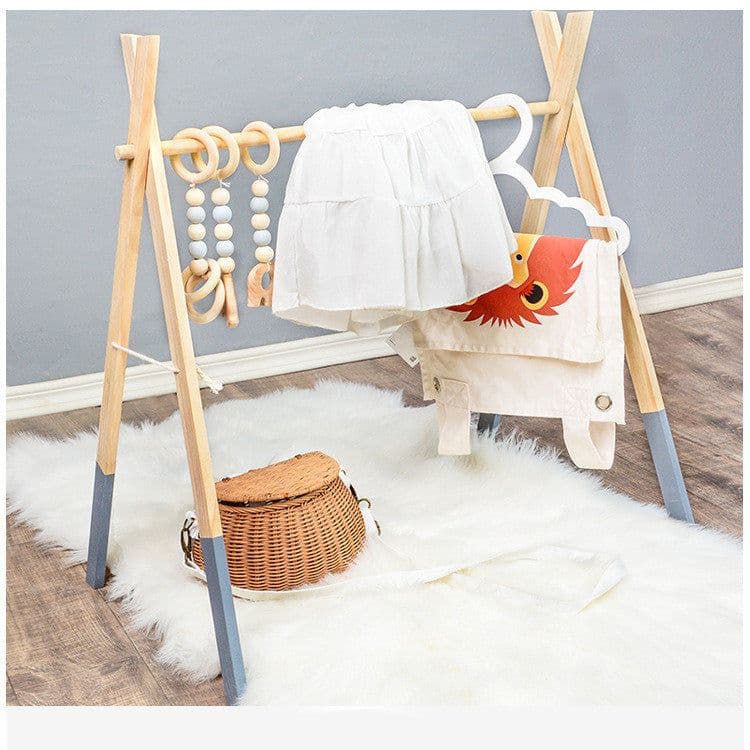 image-Wooden Baby Infant Fitness Frame Decorative Toys