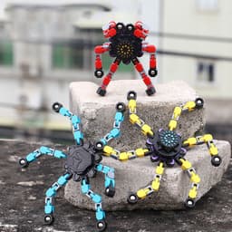 image-Deformed Fidget Spinner Chain Toys For Children Antistress Hand Spinner Vent Toys Adult Stress Relief Sensory Gyro Gift