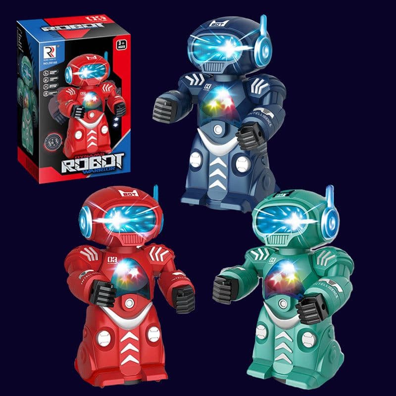 image-Steel Robot Light Music Children Boy Toy