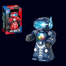 image-Steel Robot Light Music Children Boy Toy