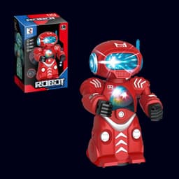 image-Steel Robot Light Music Children Boy Toy