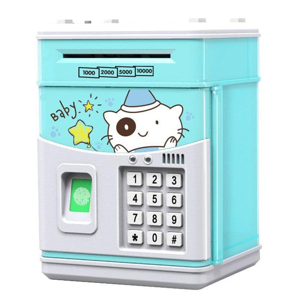 image-Simulation Fingerprint Sensor Children Piggy Bank Cartoon