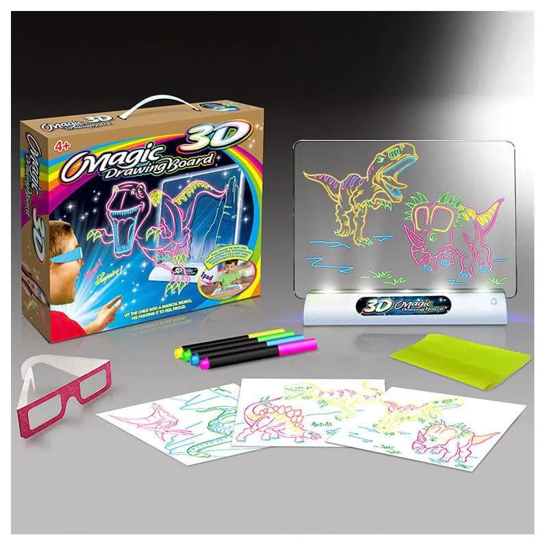 image-Children's Luminous 3D Drawing Writing Board