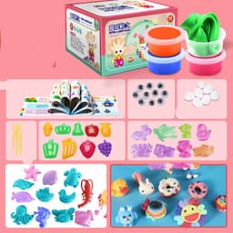 image-Ultra-light Clay 24-color Plasticine Non-toxic Space Colored Clay Children's Handmade Diy Clay Sand Toy Set