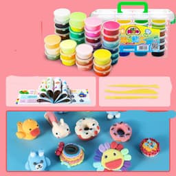 image-Ultra-light Clay 24-color Plasticine Non-toxic Space Colored Clay Children's Handmade Diy Clay Sand Toy Set