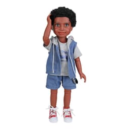 image-18 Inch African Simulation Doll Children's Toy Joint Vinyl